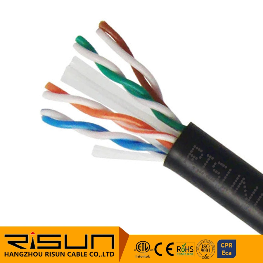 Cuatro colores Factory Outlet UTP CAT6 cable de LAN para el metro