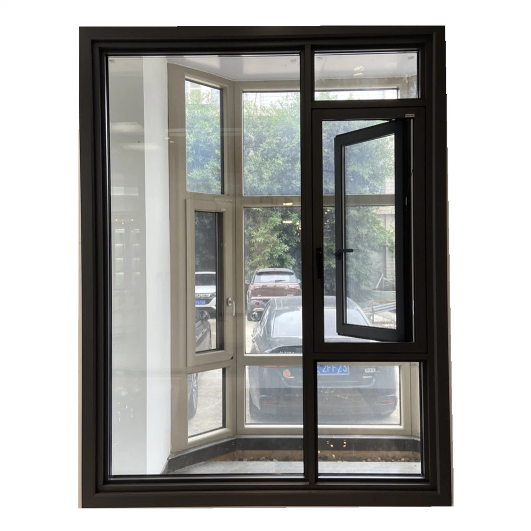 Foshan Wholesale/Supplier Aluminum Swing Casement Window with SS304 Mesh Screen Aluminium Door and Window