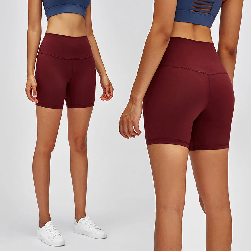 2023 New Style Sommer Yoga Shorts Hohe Taille Hüftlifting Damen Laufshorts Mit Tunnelzug Für Fitness