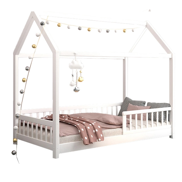 Special Design Hot Selling White Wood Tree House Baby Bed