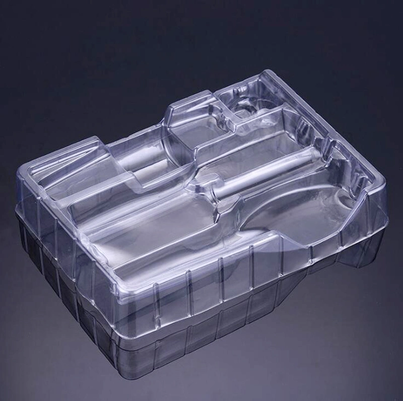 Chinesische Fabrik Custom PVC Blister Tray Clear Kunststoff Produktverpackung