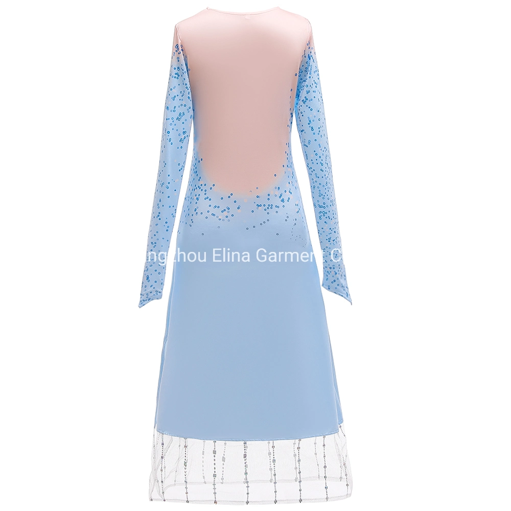 2021 Fashion Style Wholesale/Supplier 3 Piece Kids Clothes Long Design Elsa Princess Dresses Movie Costumes Cosplay Clothing