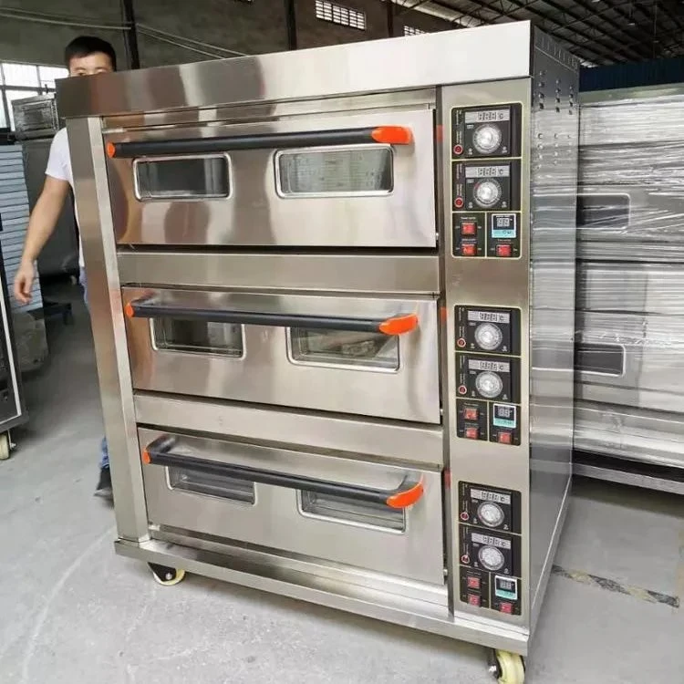 Commercial Industrial Food Baking Equipment Machine Machinery Price Big 1 2 3 4 Deck Gas Electric Cake Horno Pizza Toaster Bread Bakery Baking Oven