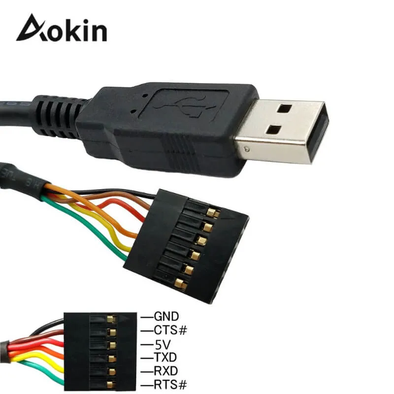 6-Pin Ftdi FT232 Module: Seamless USB to Ttl Integration for Arduino, 3.3V & 5.0V Available