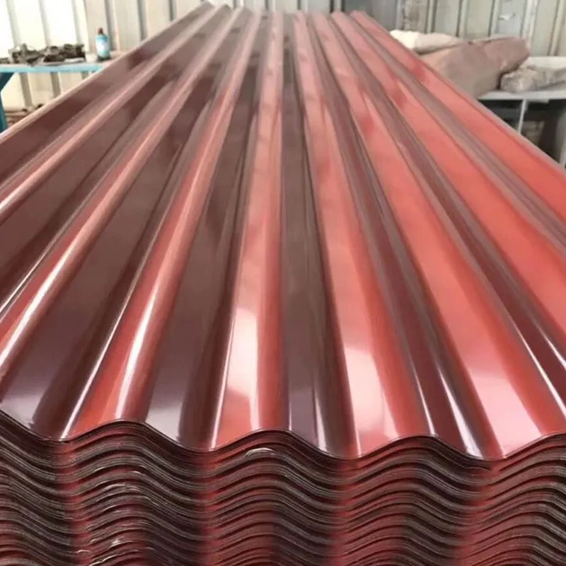 Steel Sheet Iron Roofing Gi Corrugated Metal Coated Galvanized Roof High-Strength Steel Plate Corrugated Steel Roofing Sheet