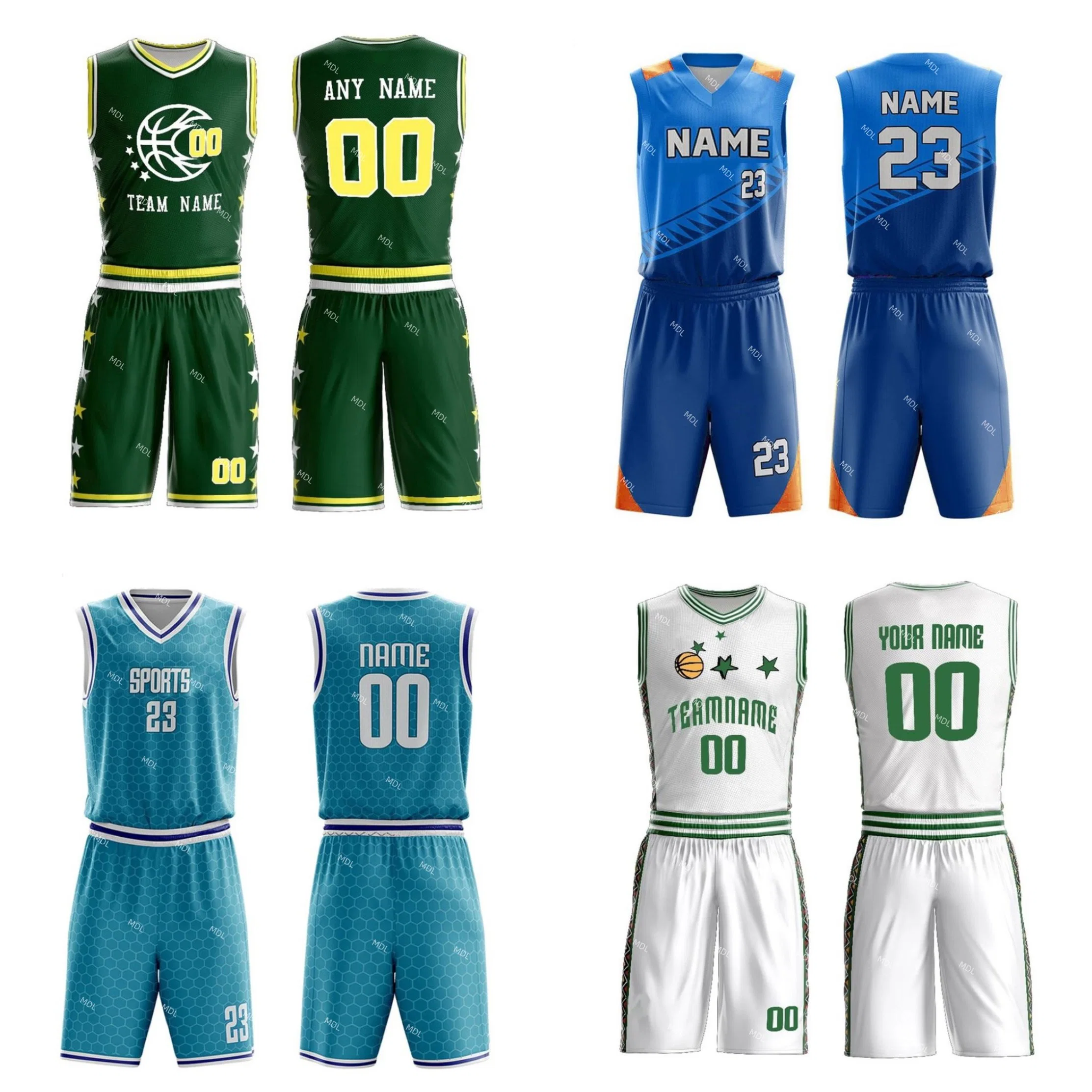 Professional Basketball Jerseys Pattern New Design Sublimation Digital Printing OEM Service Custom Basketball Shorts