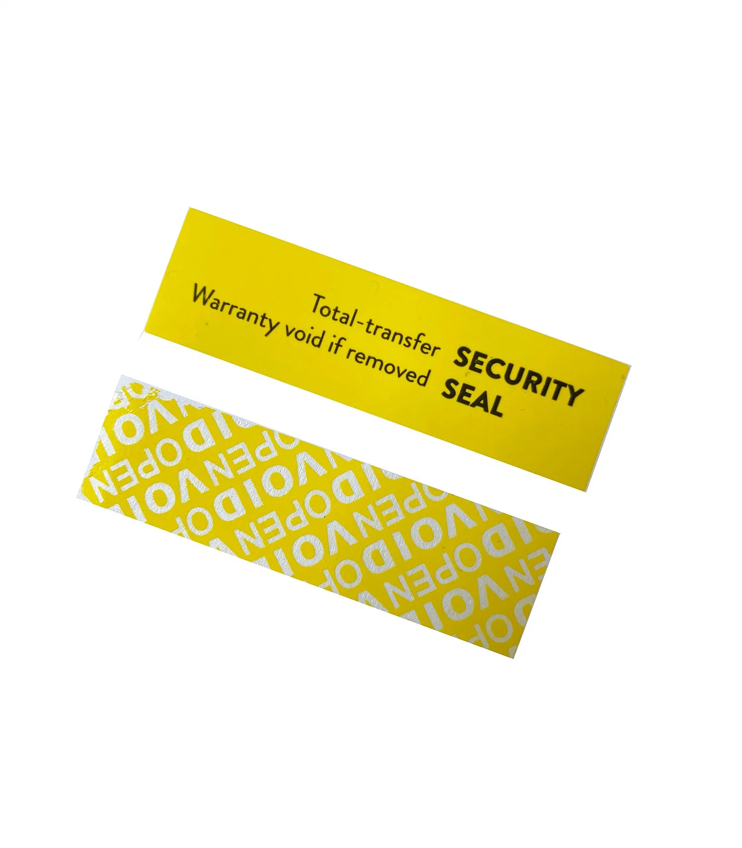 Total Transfer Tamper Evident Security Void Label with Customized Logo and Size