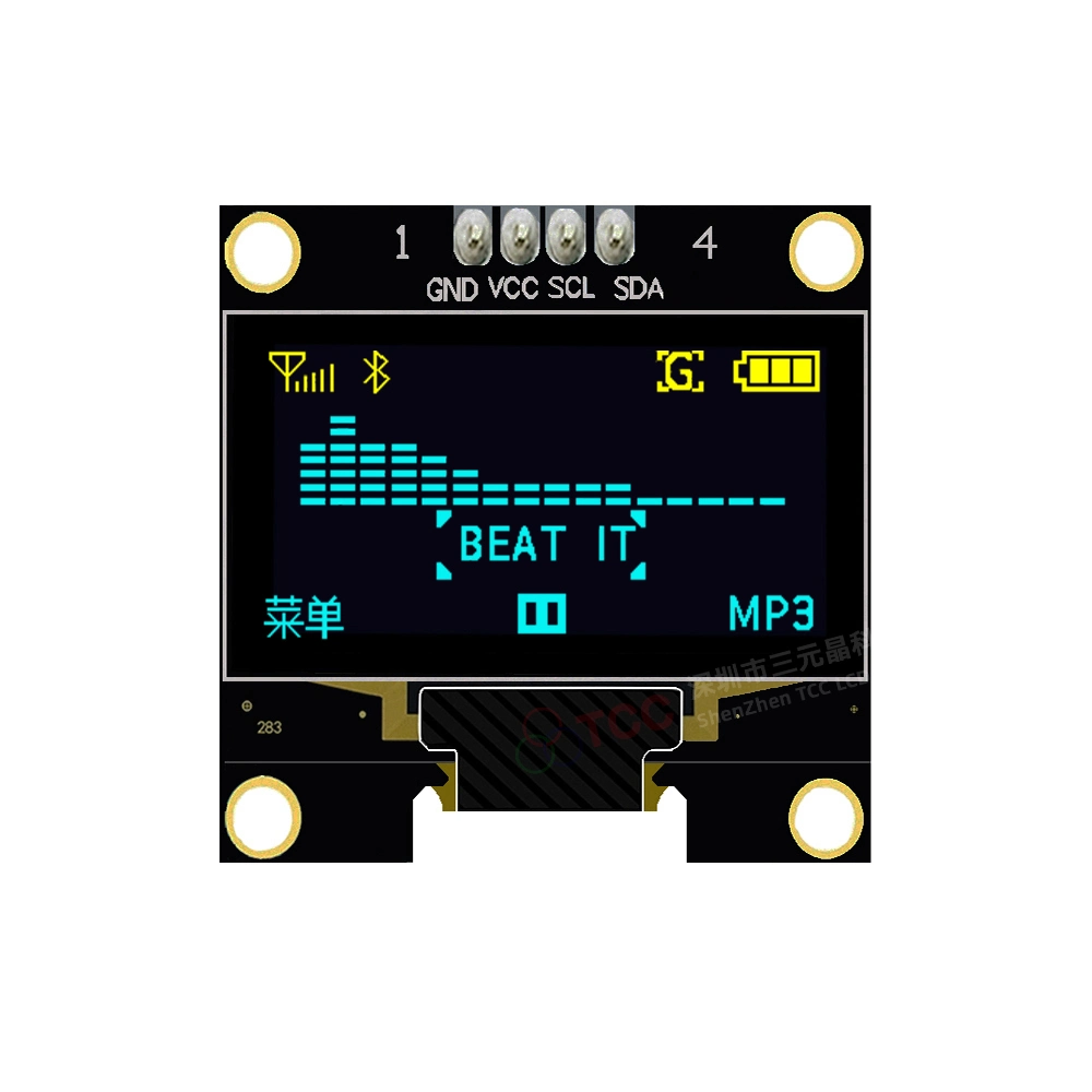 Monochrome 128*64 OLED Screen Module SSD1306 Driver 0.96 Inch LCD Display