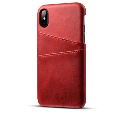 Para iPhone X caso Luxury PU couro acessórios de cobertura de celular