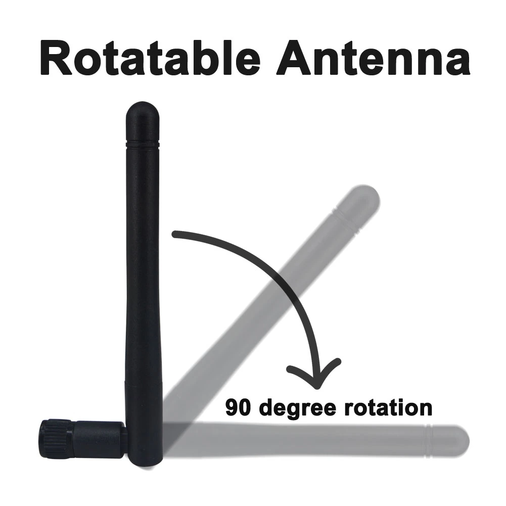 High Gain 2.4G WiFi Antenna Rubber Duck Antenna with SMA Male Connector RF Adapter Omni-Directional WiFi Router