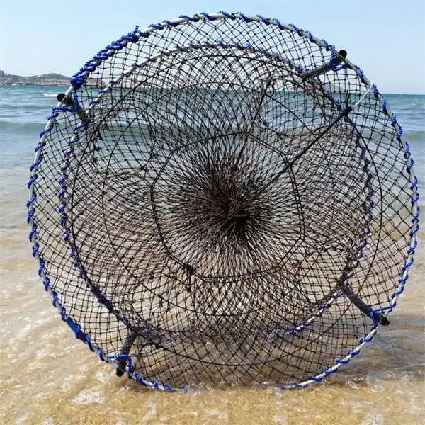 4-20 Hole Folding Portable Casting Crayfish Catcher Fish Trap Shrimp Catcher Tank Cage Net Fishing Net