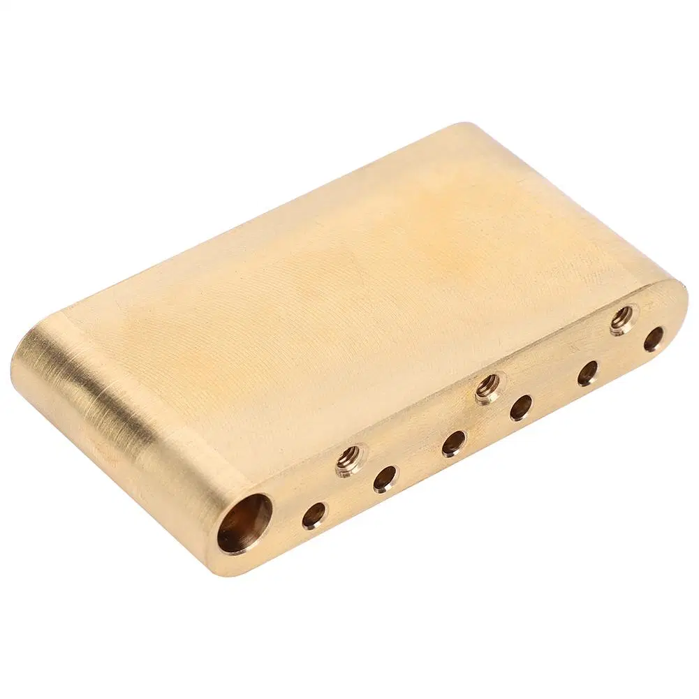 Low MOQ CNC Machined Lightweight Solid Brass Guitar Tremolo Block