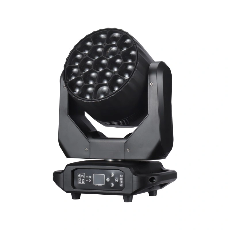 New Lighting Aura 19X40W RGBW 4in1 Zoom Beam K15 Wash Light DMX Controlled LED Moving Head Light