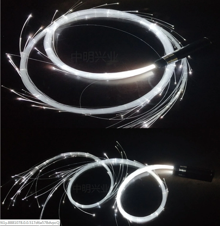 Handle Dance Fashion Fiber Optic Dance Whip Glowing Fibers LED Fiber Optic Whip