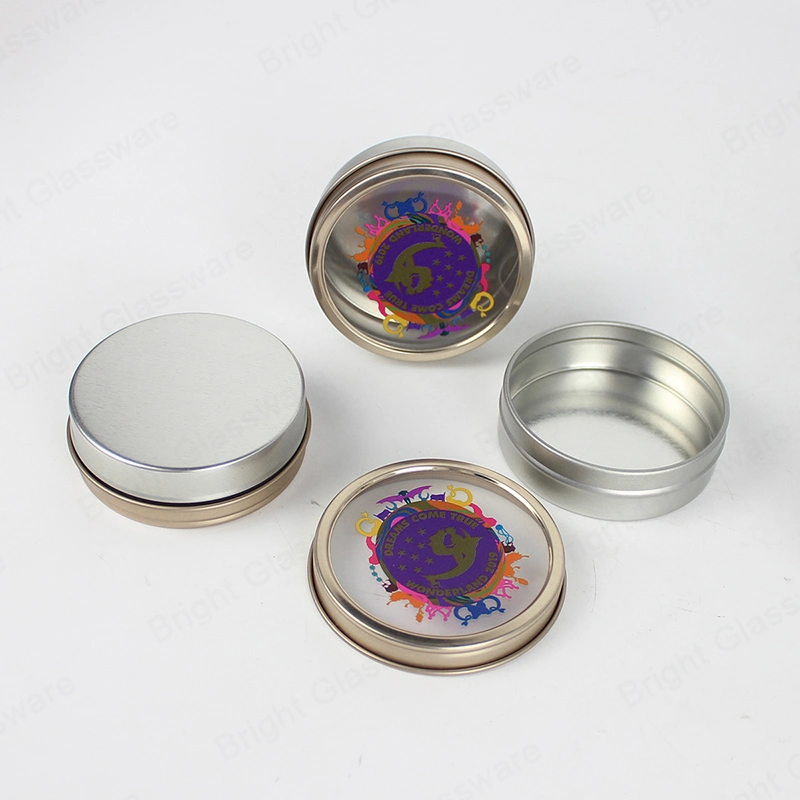 Silver Aluminum Tin Box Container for Cosmetic Face Cream Lipstick