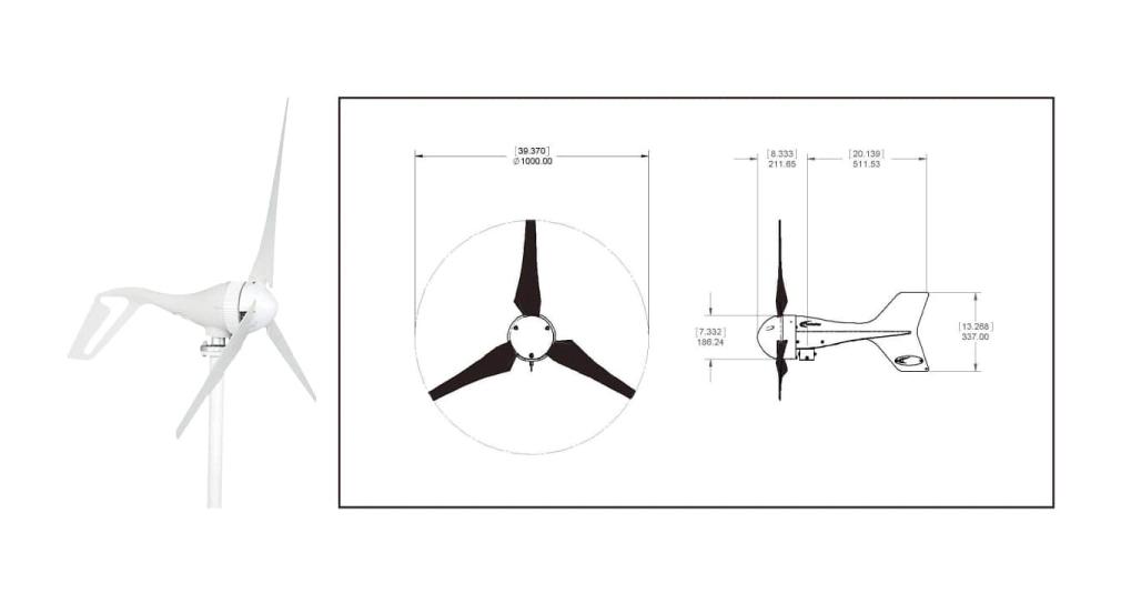 off Grid Hybrid Solar Wind Power System (400W) Windd Power and Solar Power Mini Hybrid System for Home Use and Streetlight Use for Mini Power Wind Turbine