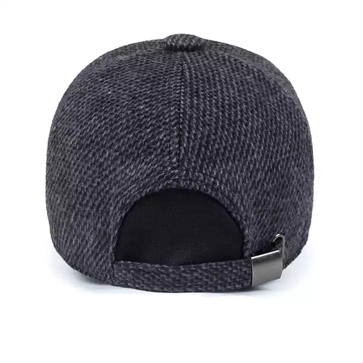 Warm Winter Spring Thickened Baseball Cap with Ears Men's Cotton Hat Snapback Hats Ear Flaps for Men Hat