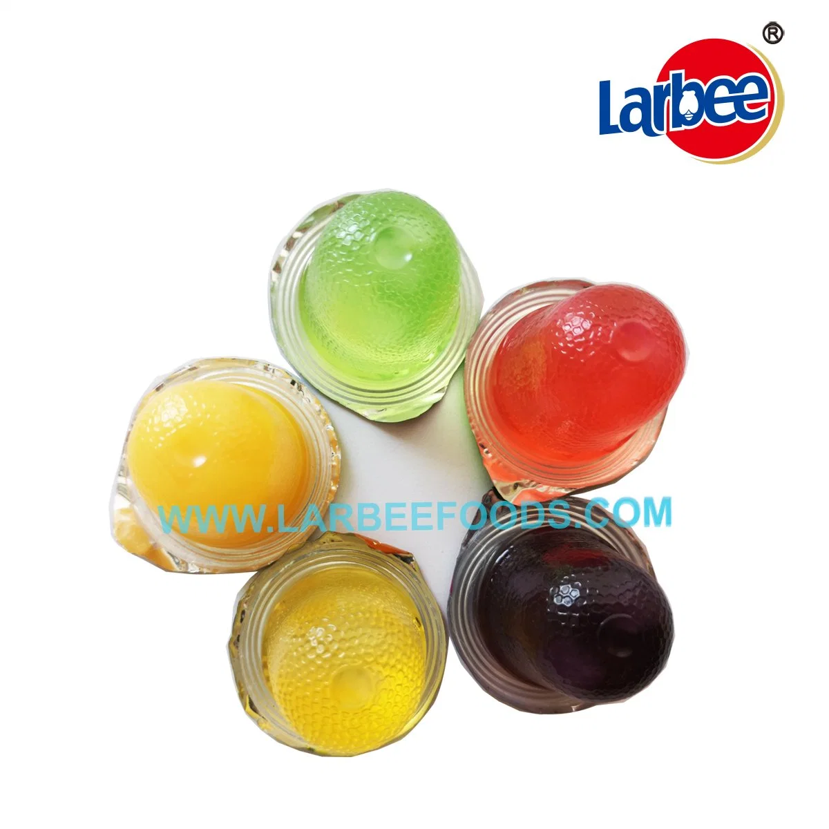 Jelly de fruta de 16,5 g personalizável em frasco redondo da fábrica de Larbee