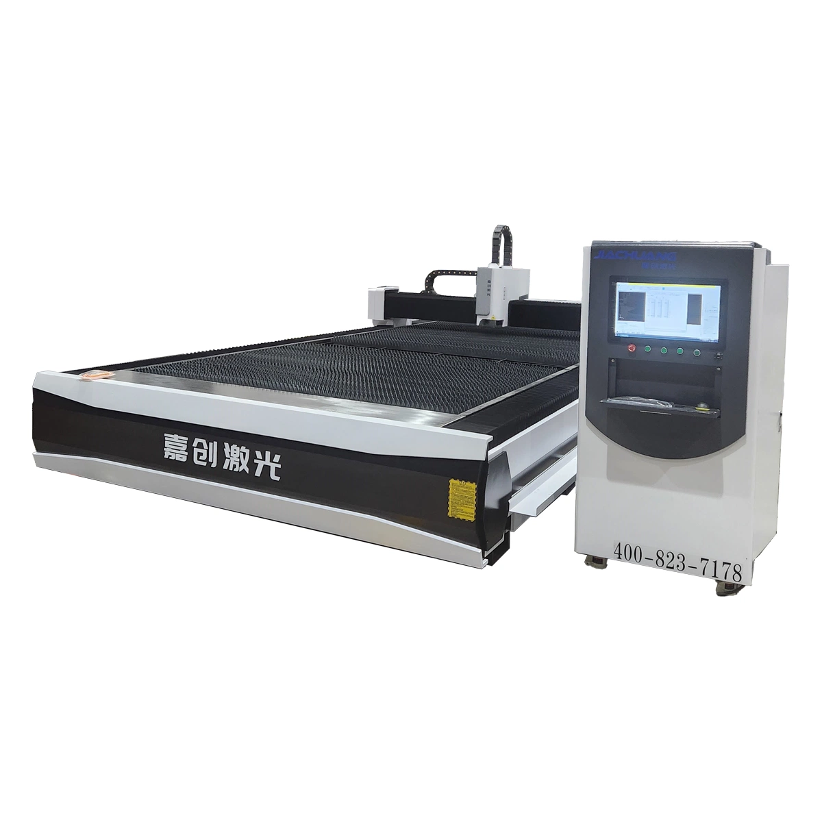 Machine de découpe automatique CNC à laser à fibres pour aluminium 6025 Feuille
