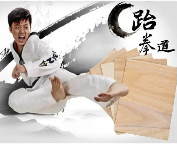 Madera de Paulownia Taekwondo artes marciales de romper las placas de salto de madera