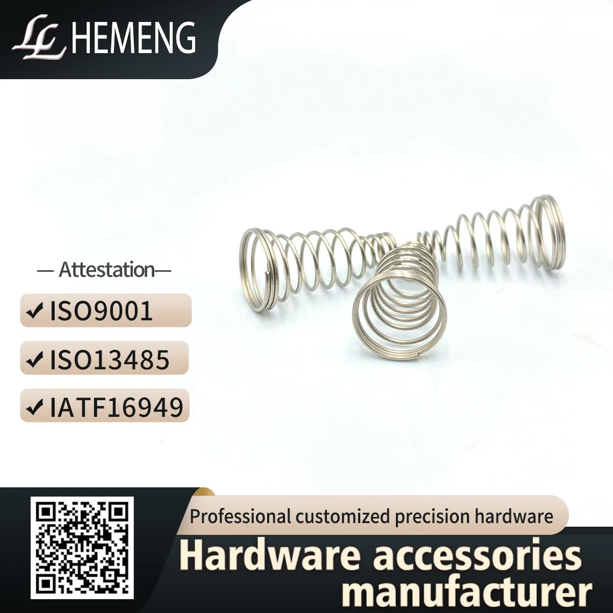 Customized Pressure Coil Metal Stainless Steel Tension Spring (ISO9001/IATF16949)