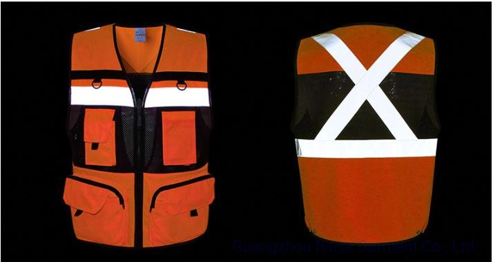 Utility Reflective Polyester Mesh Safety Vest