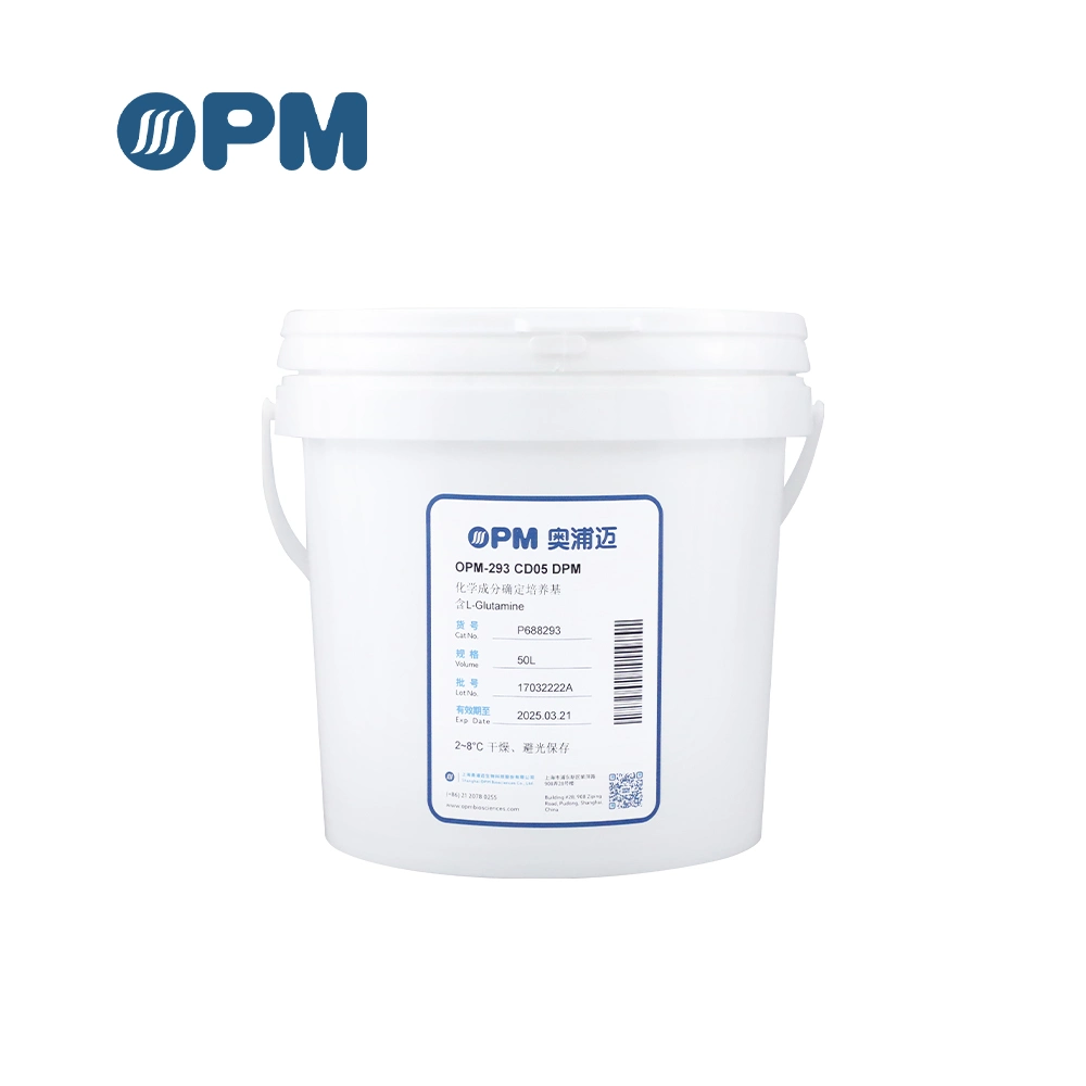 OPM-293 CD05 DPM cultivo celular medio polvo transfección transitoria y. Proteína farmacéutica