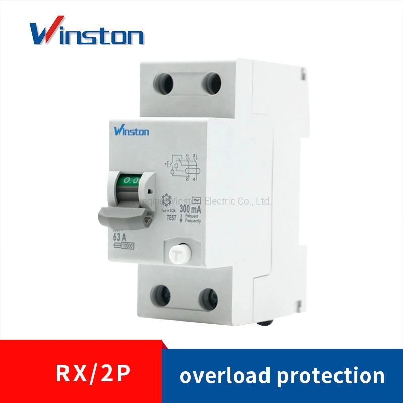 RX 2p 230V 6A-100A RCCB Mini-Leckstromschalter