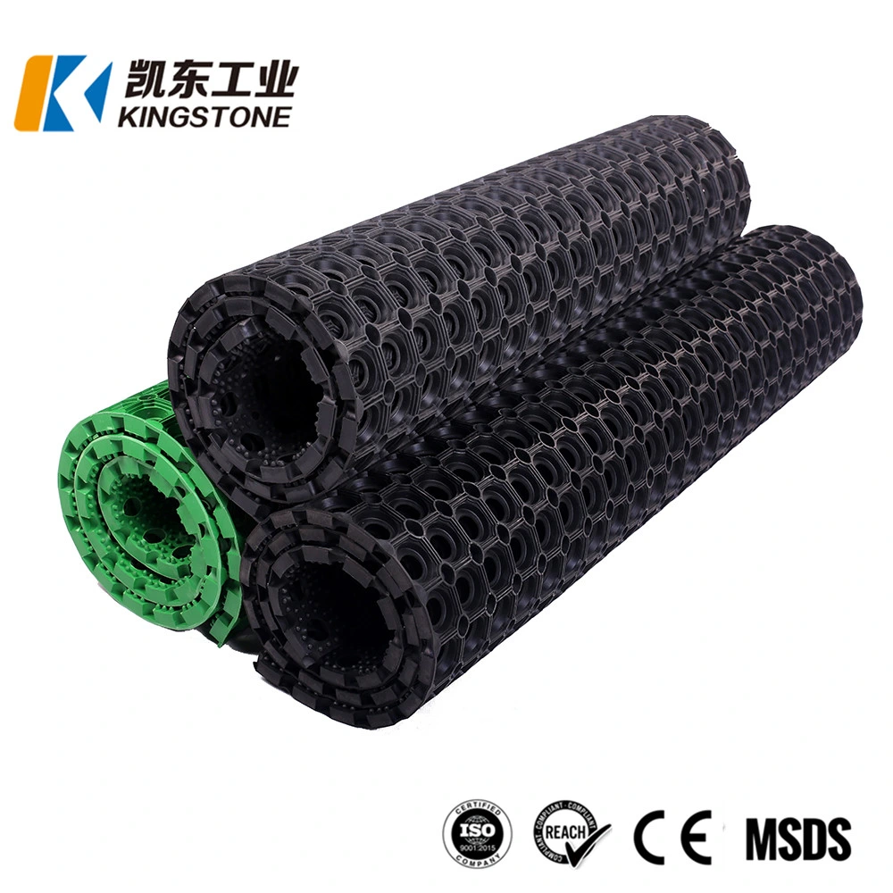 Heavy Duty Non-Slip Rubber Hole Mat Used for Ship/Playground/Outdoor/Muddy Area with Interlocking