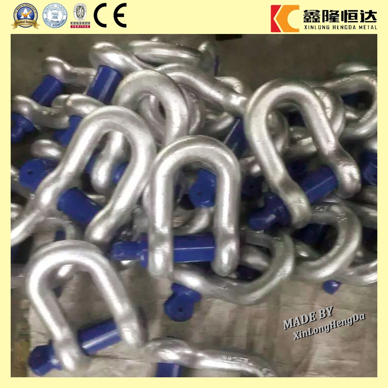 Heavy Duty U. S. Type Galvanized Steel Forged Screw Pin Anchor Bow Lifting Marine Rigging Shackle 5/8