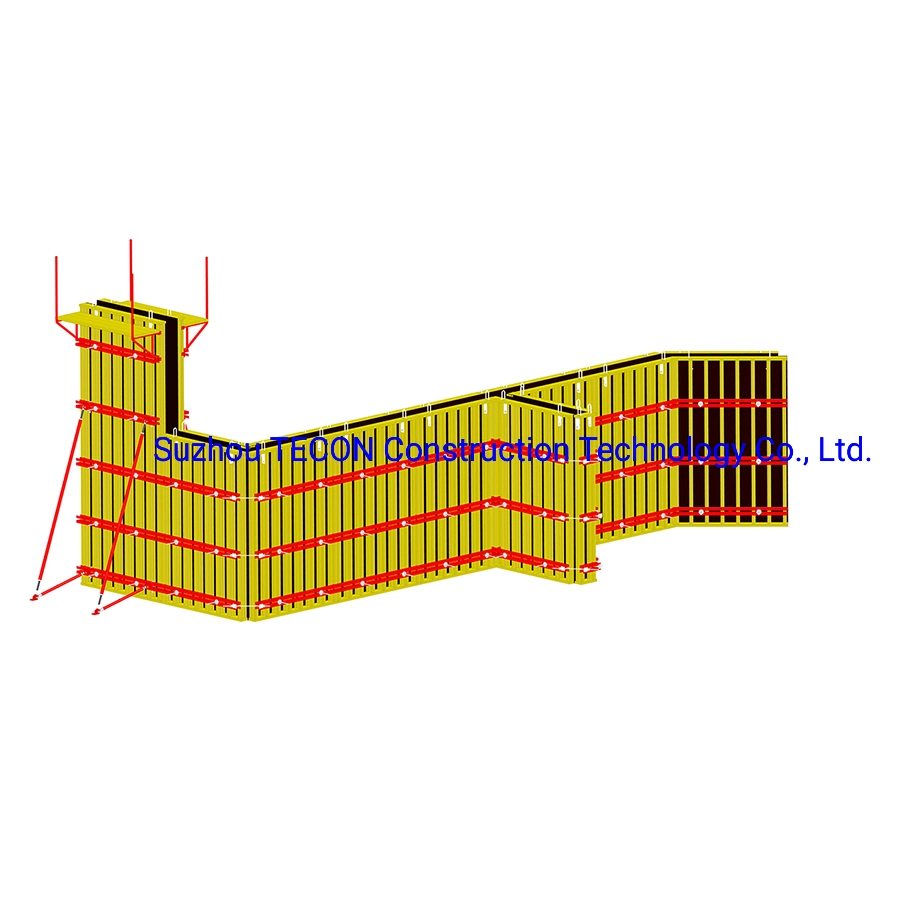 Estructura de madera de acero prefabricado de madera de acero de construcción de madera de Tecon