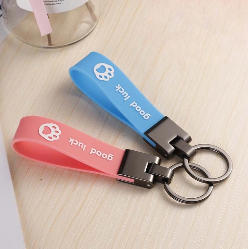 Customized Exhibition Event Business Advertising Gifts, PVC Key Ring