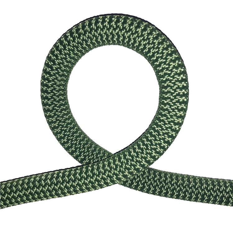 Wear-Resistant 10.5mm Double Braided Green Mooring Nylon Rope