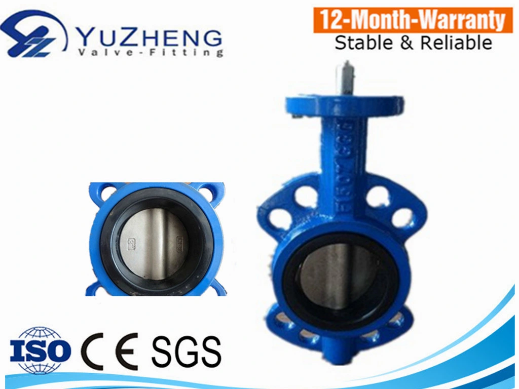 All Sizes Wafer Flange Pneumatic Butterfly Valves Pneumatic Actuator