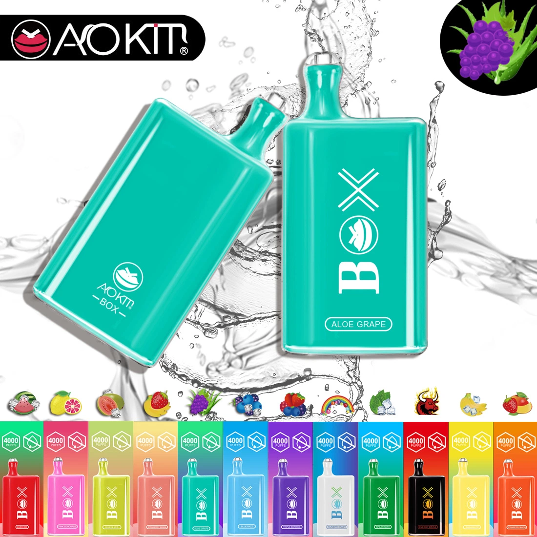 Wholesale/Supplier Disposable/Chargeable Vaporizer 4000 Puffs Vape Aokit Box Electronic Cigarette