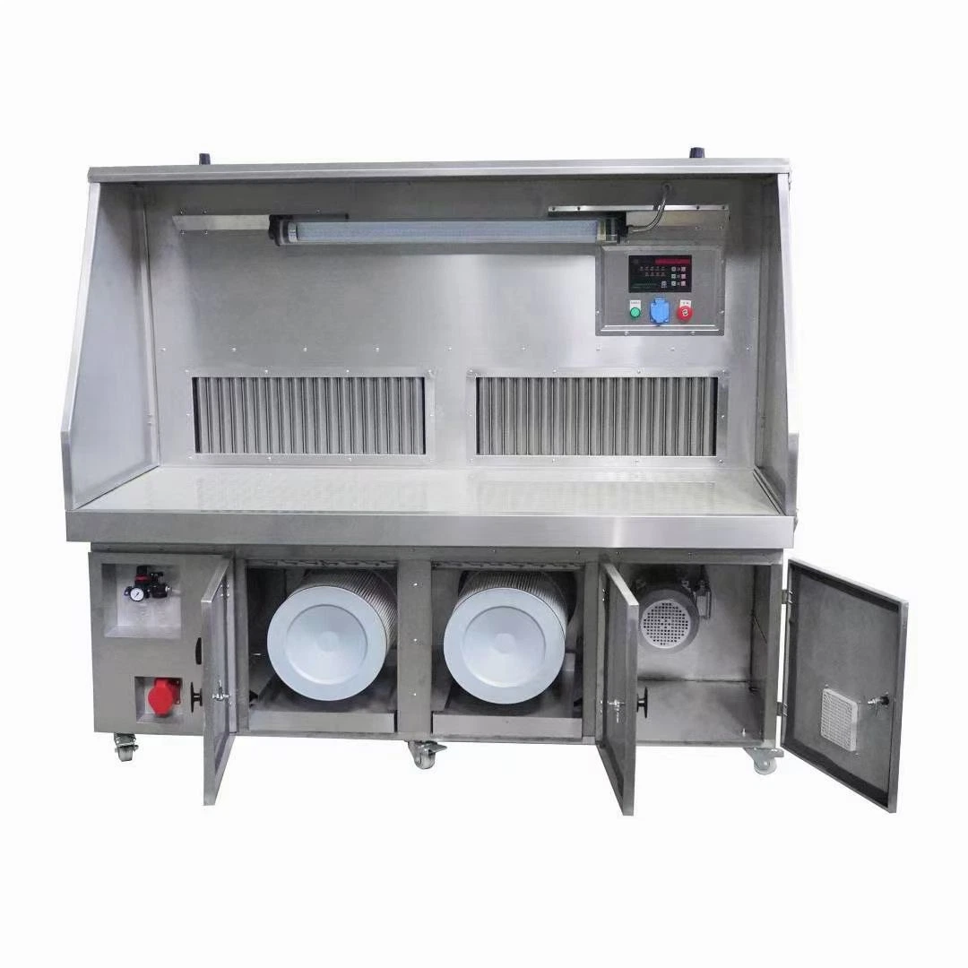 Explosion Proof Type Dry-Type Downdraft Filter Cartridge Dust Removal Collector Workbench for Powder Sanding/Coating/Painting/Grinding