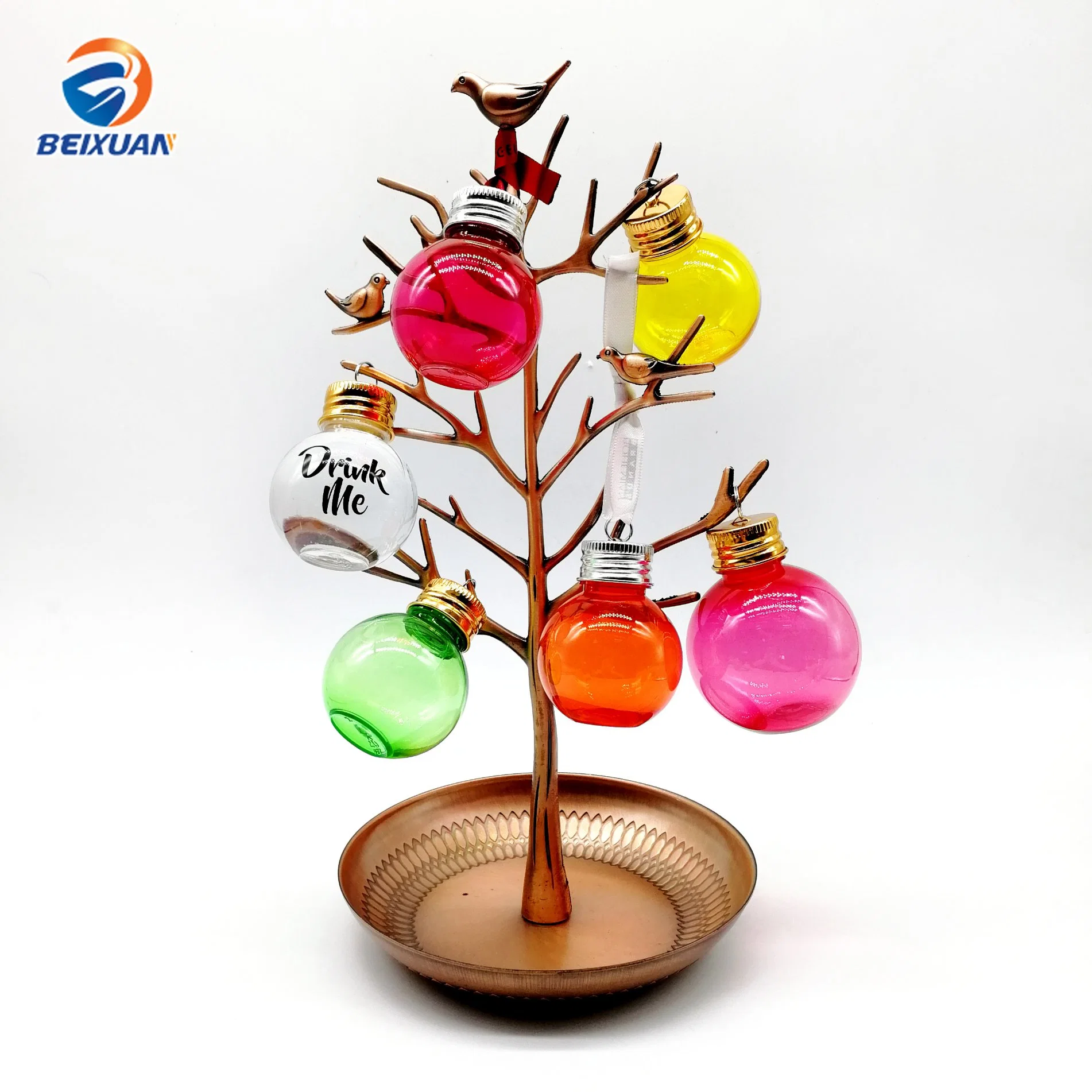 Großhandel/Lieferants50ml Plastic Ball Shape Bottle Custom Color Wholesale/Supplier Christmas Ball Ornaments