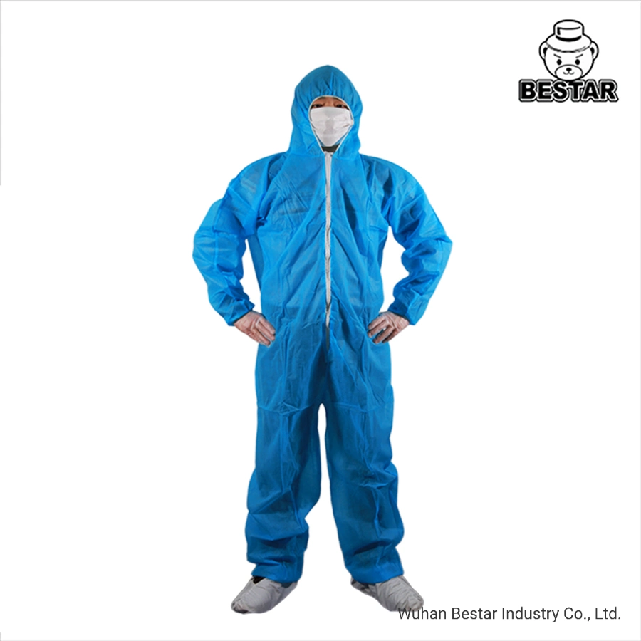 Disposable Nonwoven Spp Polypropylene Economic Breathable Coverall