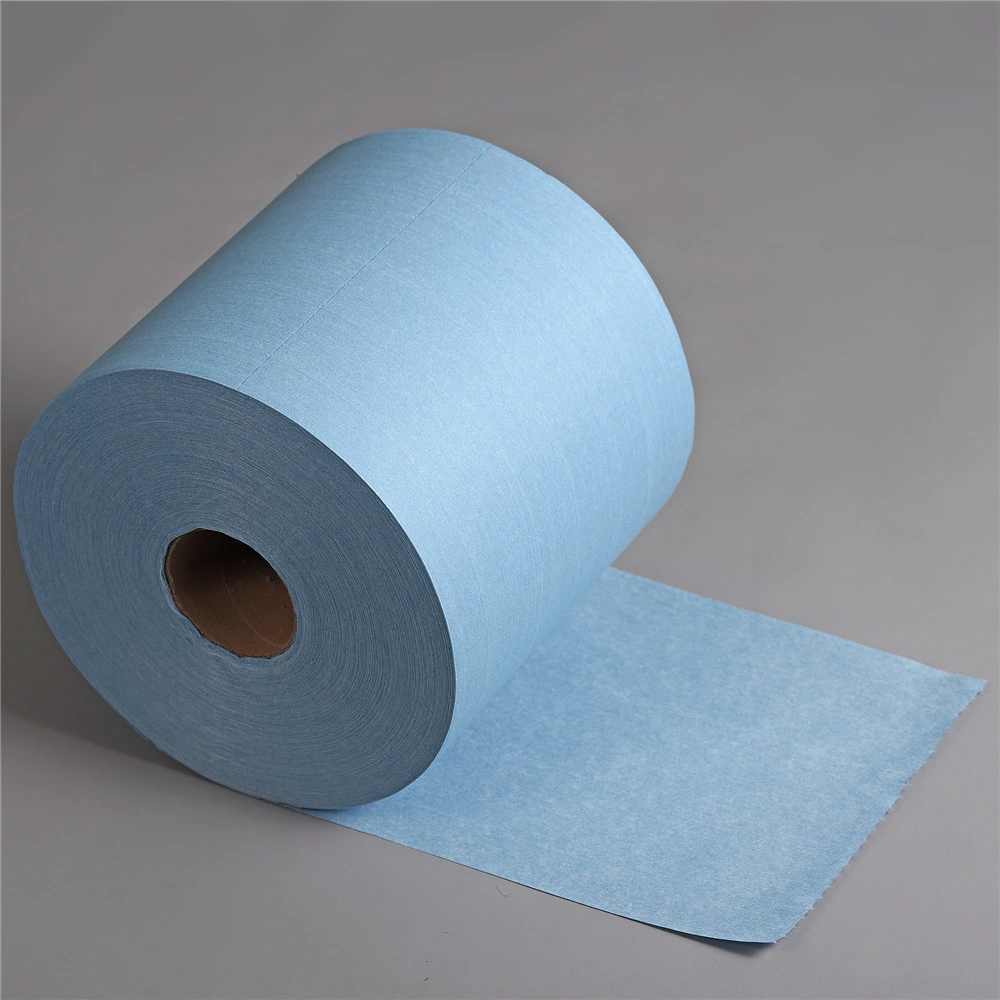 Blue Machine Cleaning Wiper Cellulose Wipe Roll