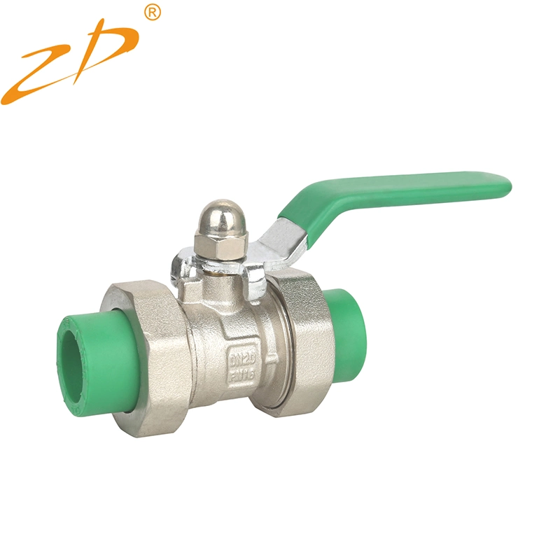 Customized DN20-DN100 Port Size PPR Ball Valve with CE Certification