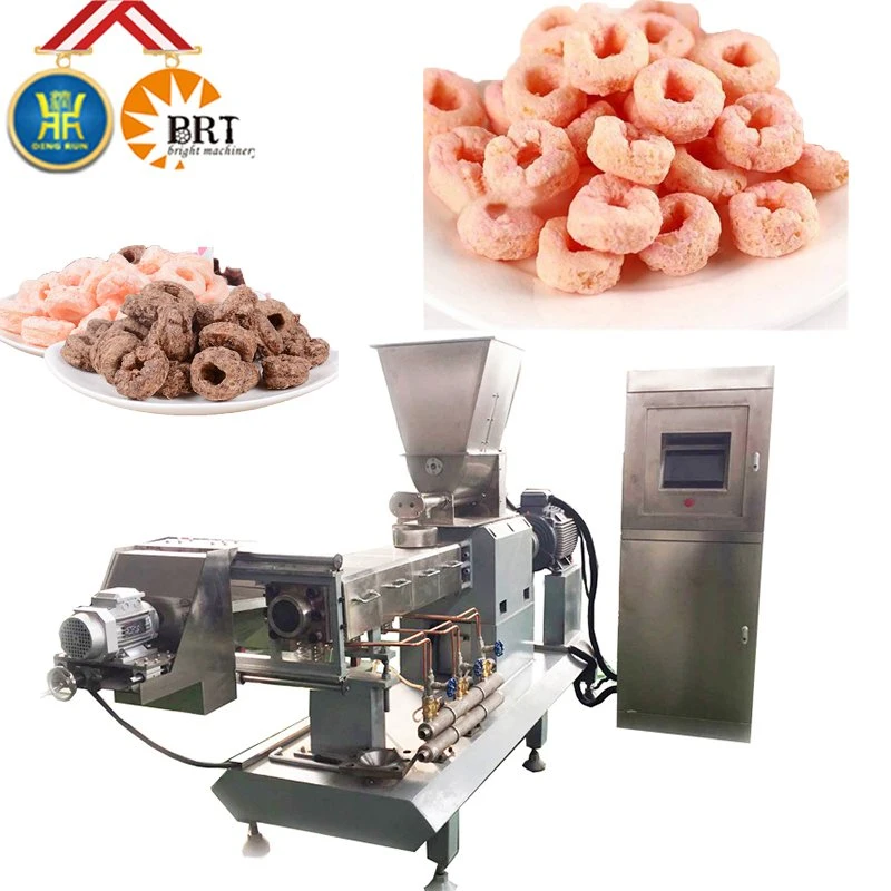 Cereal Bar Ball Snacks Production Equipment Line Machine Factory Puff Stick Twin Screw Extruder