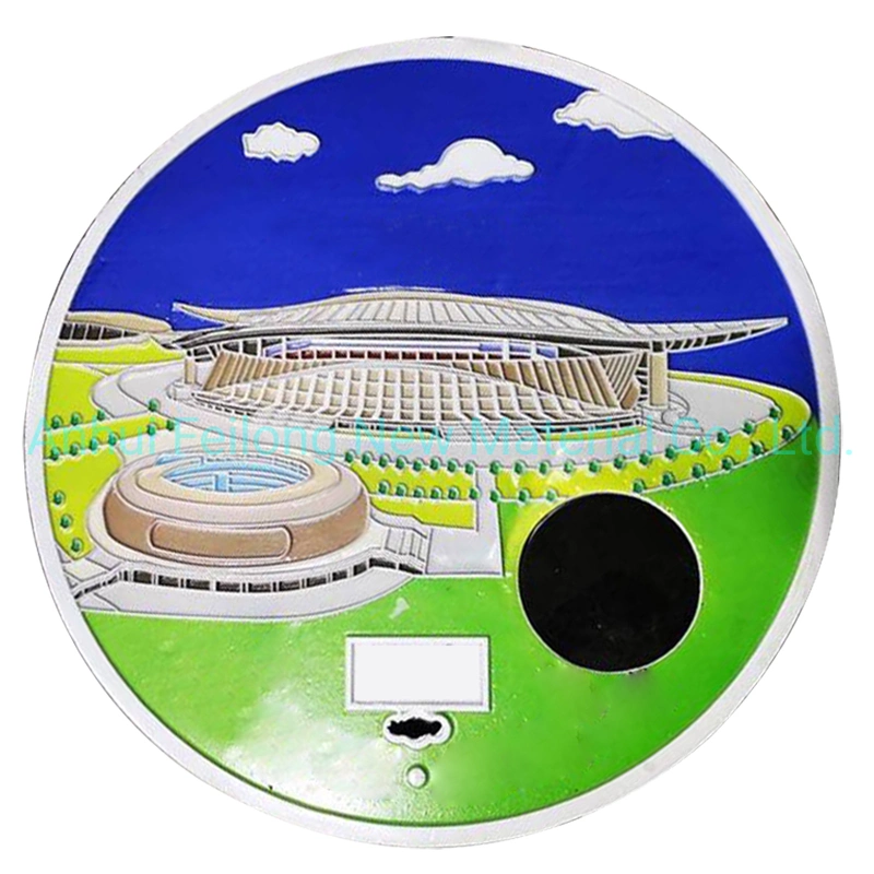 Artistic Square/Round Anti-Crossion Colorful Ductile Iron Manhole Sewer Sanitary Drainage Covers