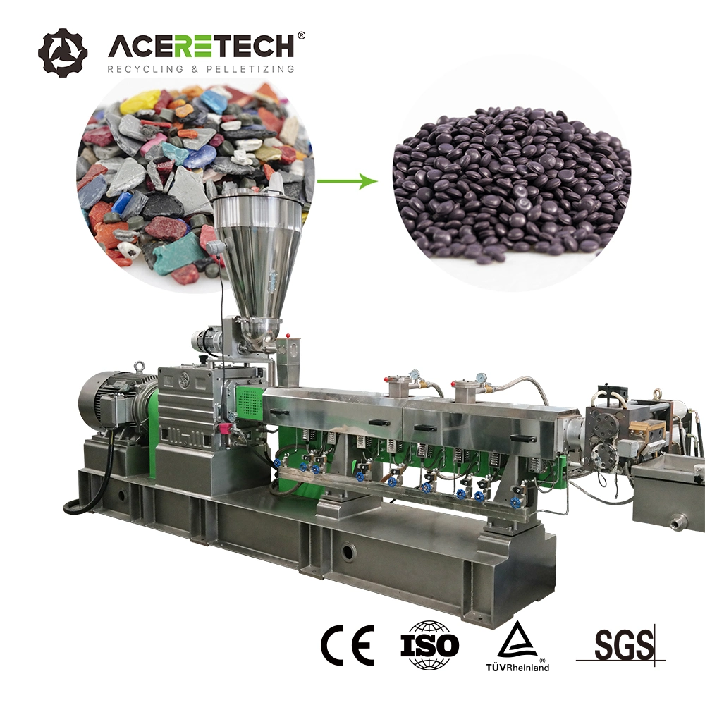 Aceretech Co-Rotating Twin Screw Extruder Machinery for Color Master Batch Granules