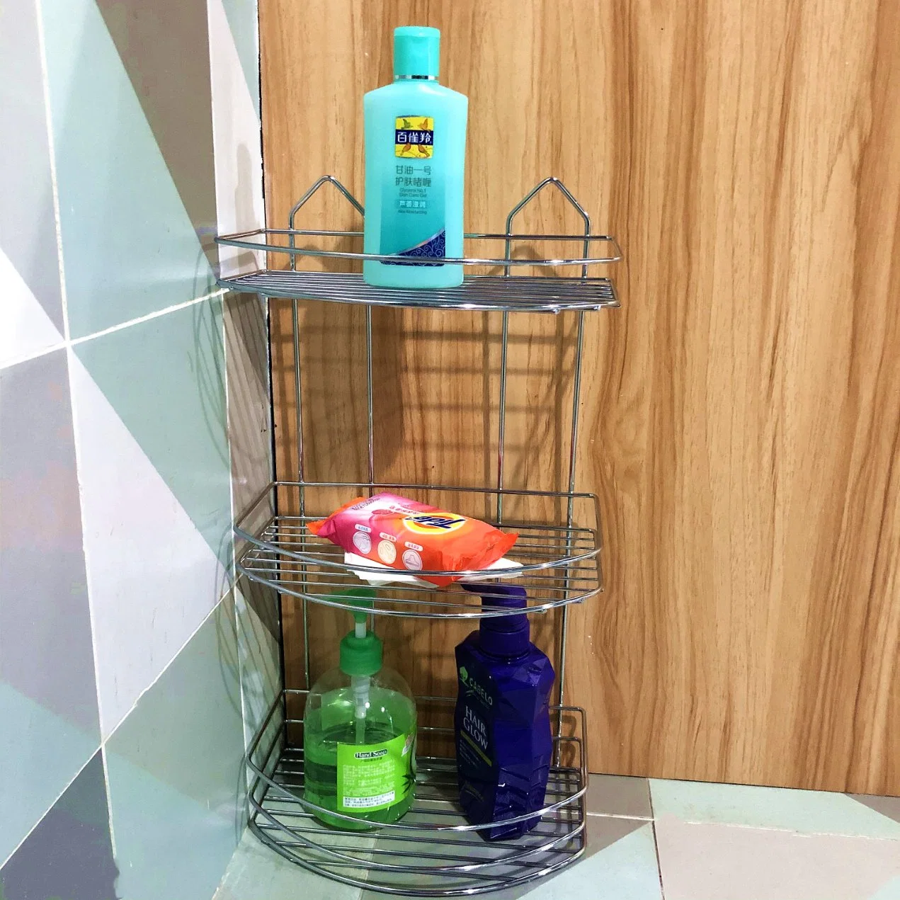 New 3 Tier Clear Bathroom Cabinet Organizer Shelf for Bathroom Organizer Storage