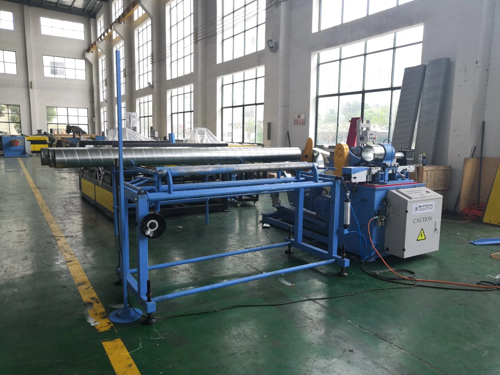 Hard Mold Type HVAC Spiral Duct Making Tubeformer Auto Air Galvanized Steel Spiro Forming Machine