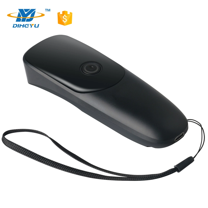 2.4G sem fio Bluetooth Scanner de código de barras 2D CMOS Scanner de código de barras conecta facilmente para o PC Telemóveis