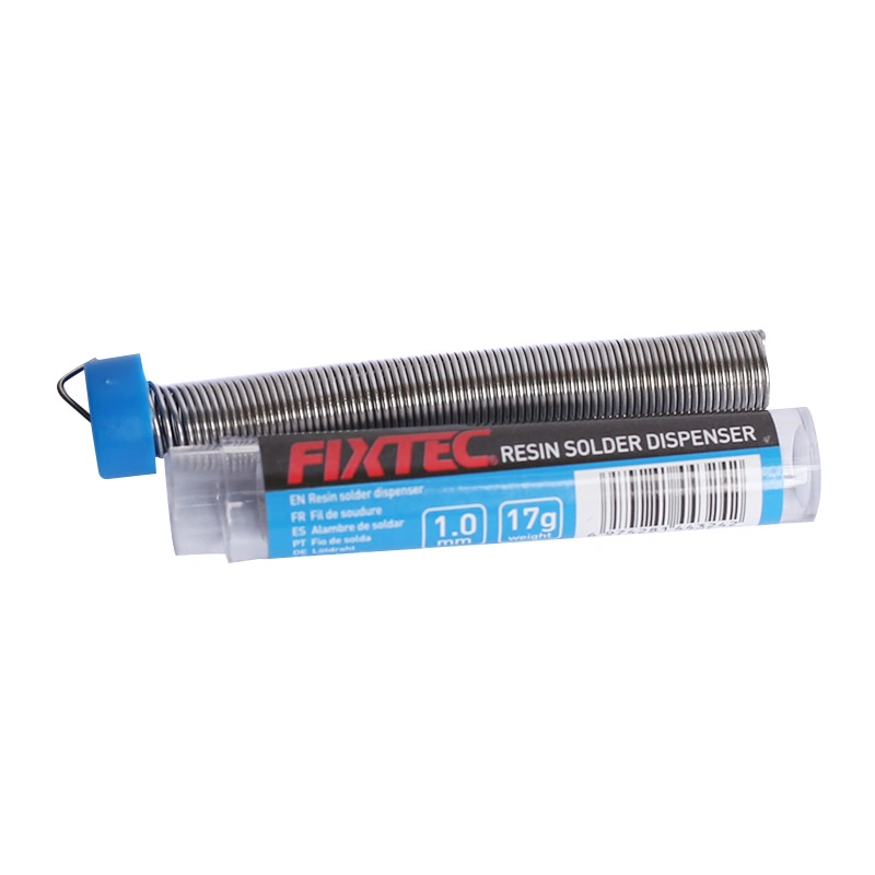 Soldador de núcleo de resina/estaño Flux Rosin Fixtec cable de soldadura y bolígrafo Dispensador de tubos 1,0mm/17g herramienta de cable de soldadura de núcleo de estaño no Lavar