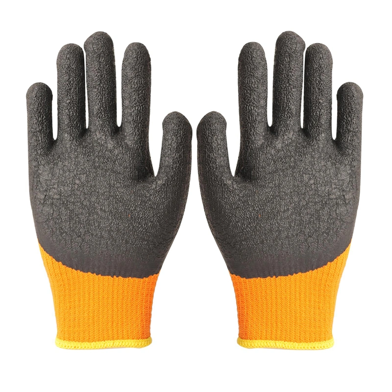 Wolle Imprägnierte Gummi Kalte Lagerung Arbeitsschutz Handschuhe Verschleißfest Großhandel Winter Plus Fleece Anti-Freeze Warm Thickening Plus Baumwollhandschuh