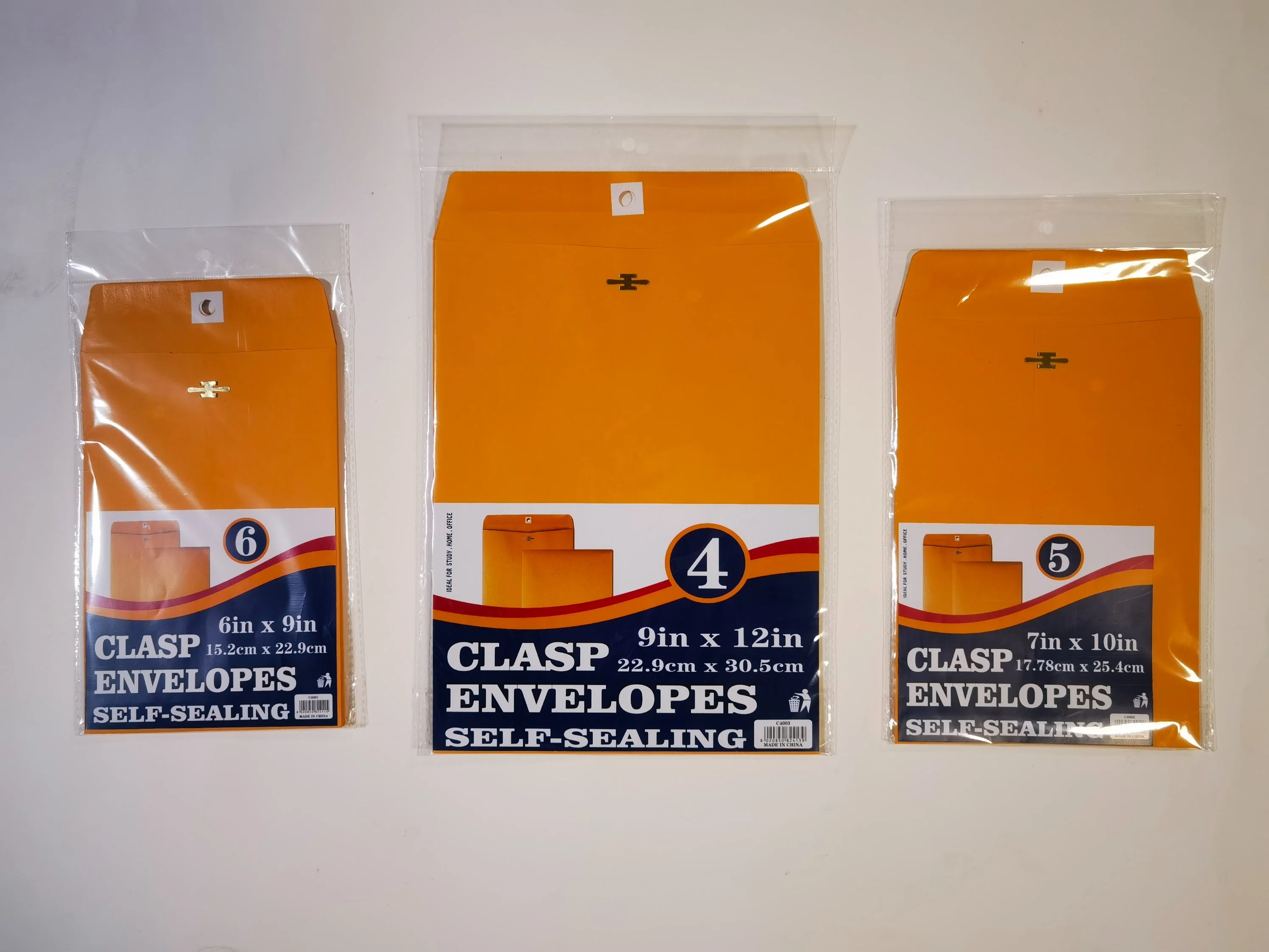 Yellow Kraft Clasp Envelope Display Box