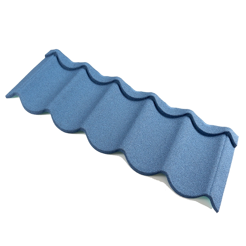 Long Span 10FT Long Stone Coated Metal Roof Tiles Heat Resistant Save Labor Installation Aquapan Roofing Sheets